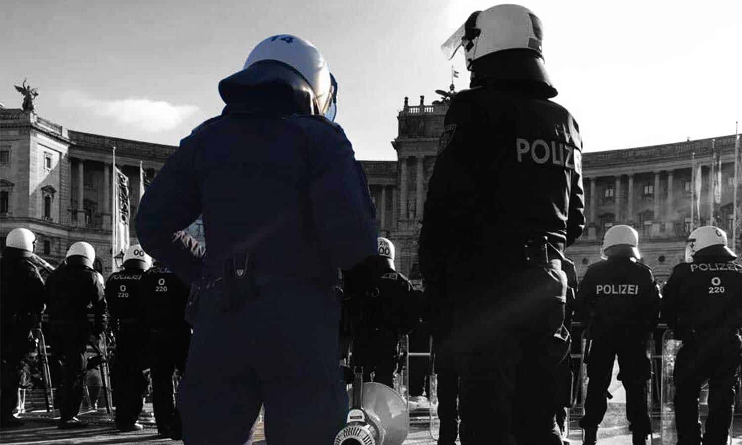 Polizeieinsatz in Wien - Foto LPD Wien